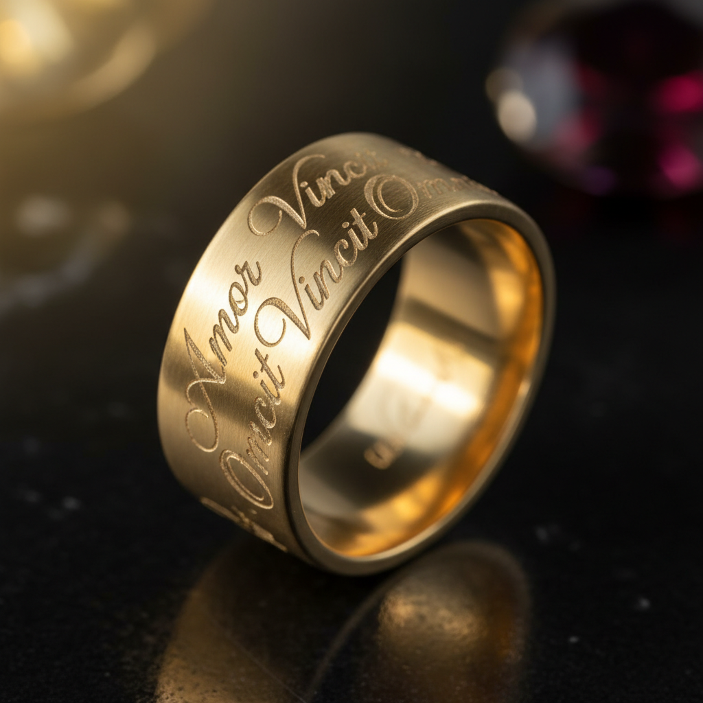 Ring with custom engraving