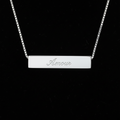 Silver engraved necklace