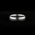 Sterling silver engraved ring