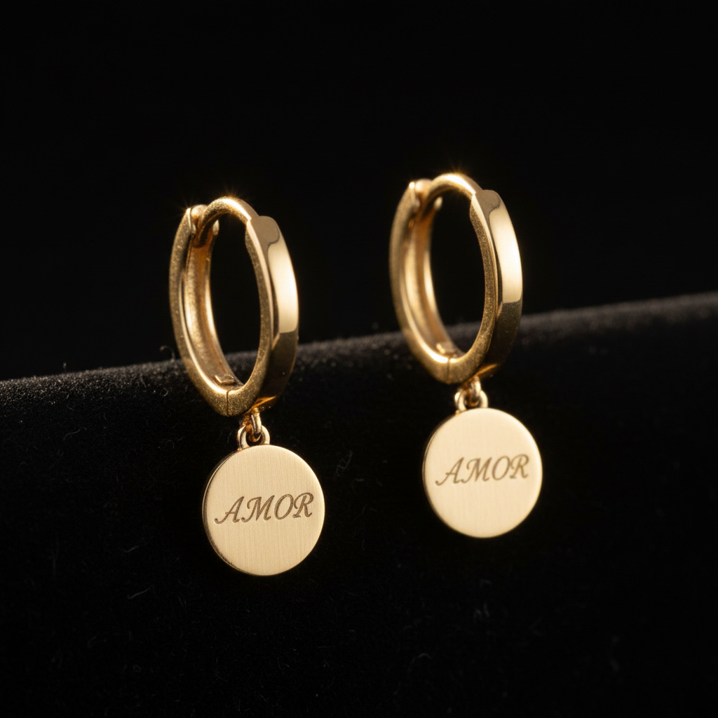 Gold Earing Engravings